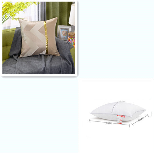 Zierkissenhülle Light Luxury mit Goldprägung - Elegante Kissenbezüge