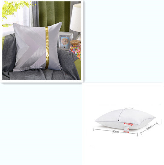 Zierkissenhülle Light Luxury mit Goldprägung - Elegante Kissenbezüge