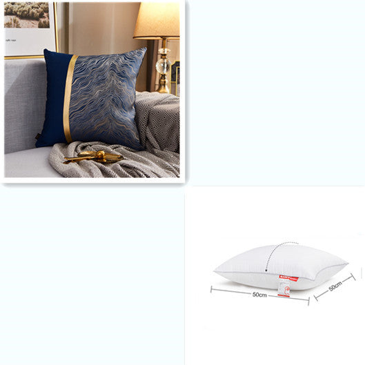 Zierkissenhülle Light Luxury mit Goldprägung - Elegante Kissenbezüge