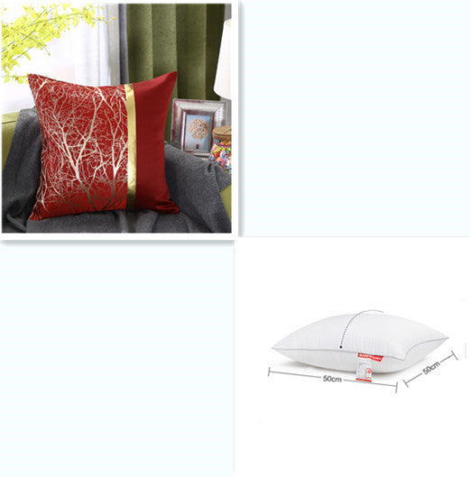 Zierkissenhülle Light Luxury mit Goldprägung - Elegante Kissenbezüge
