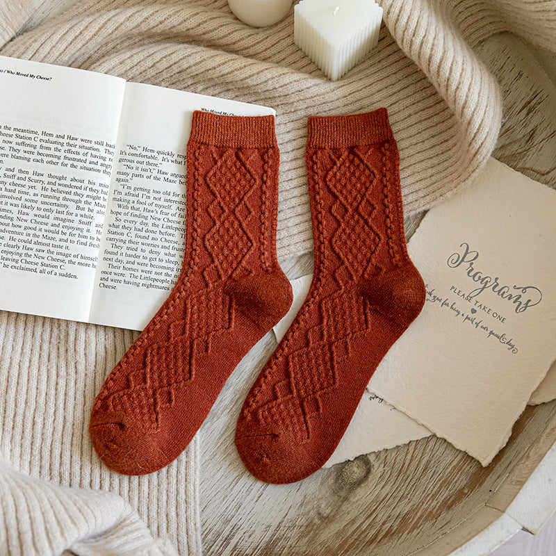 Winterliche Wollsocken für Damen - warm und stilvoll