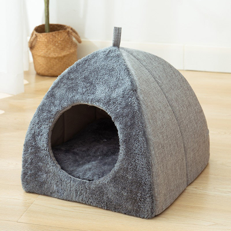 Katzenhaus Luna Detailansicht - Weiche und warme Innenpolsterung