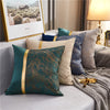 Zierkissenhülle Light Luxury mit Goldprägung 45x45 cm - elegante Dekoration