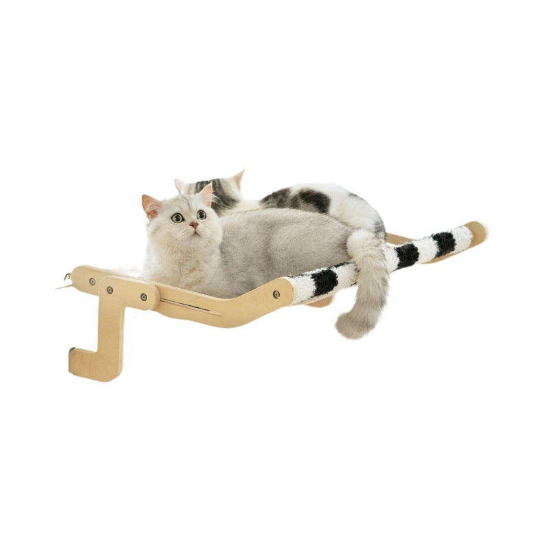 Katzen-Hängebett mit Kletterrahmen