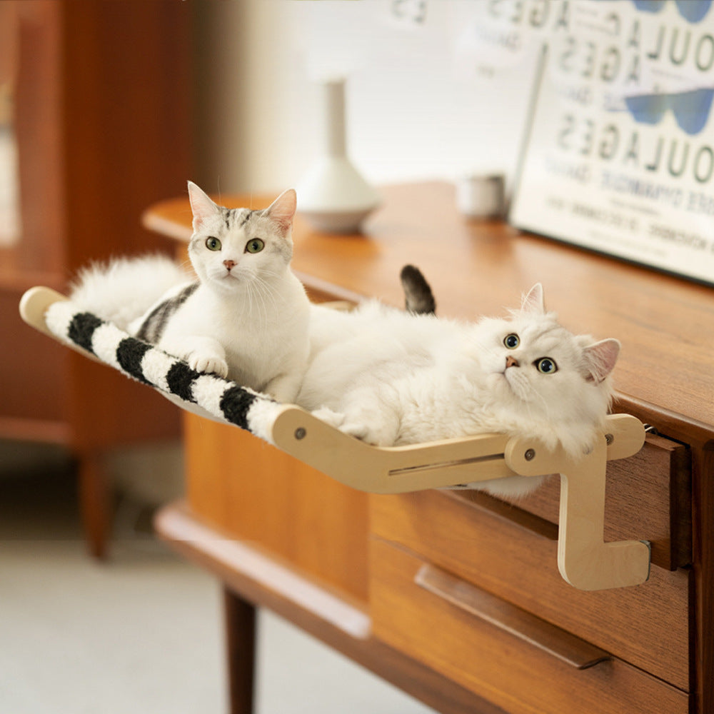 Katzen-Hängebett mit Kletterrahmen