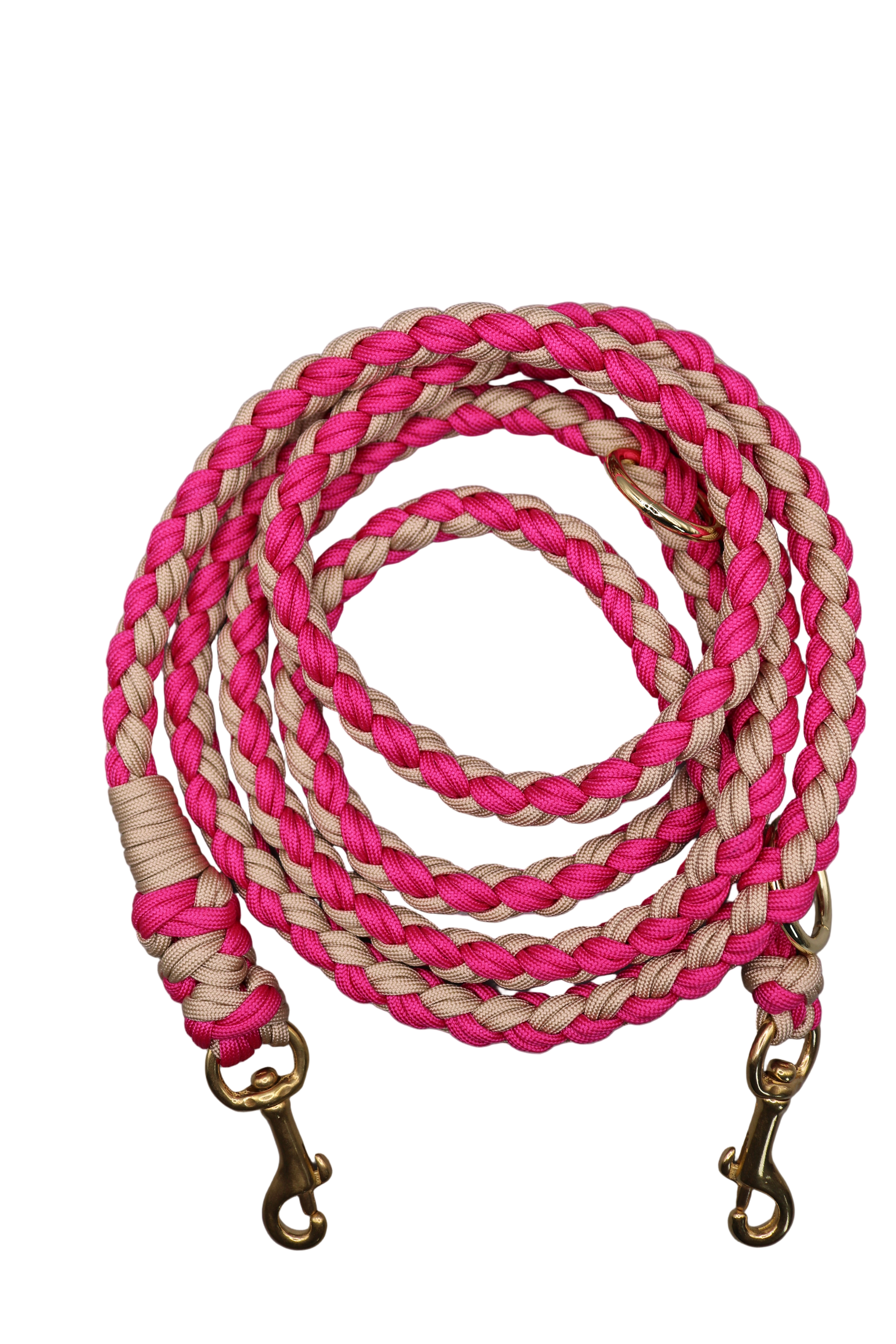 Handgefertigte Paracord Leine Grete verstellbar bis 223cm - Zuverlässiger Begleiter für jedes Abenteuer