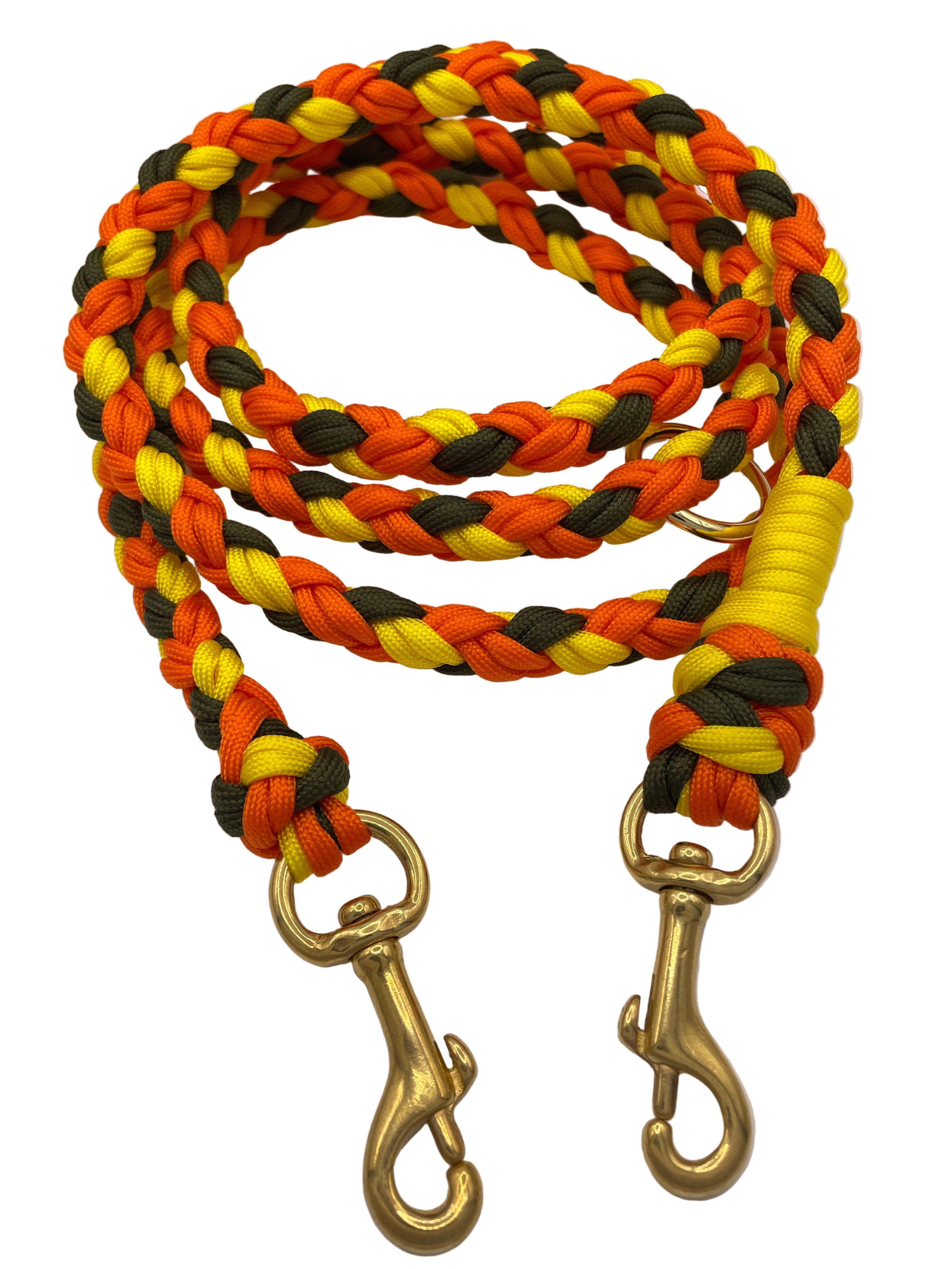 Verstellbare Paracord Hundeleine Rudi mit O-Ringen