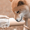 Hunde-Trinkflasche 400ml - Praktische Wasserflasche für unterwegs mit integriertem Napf