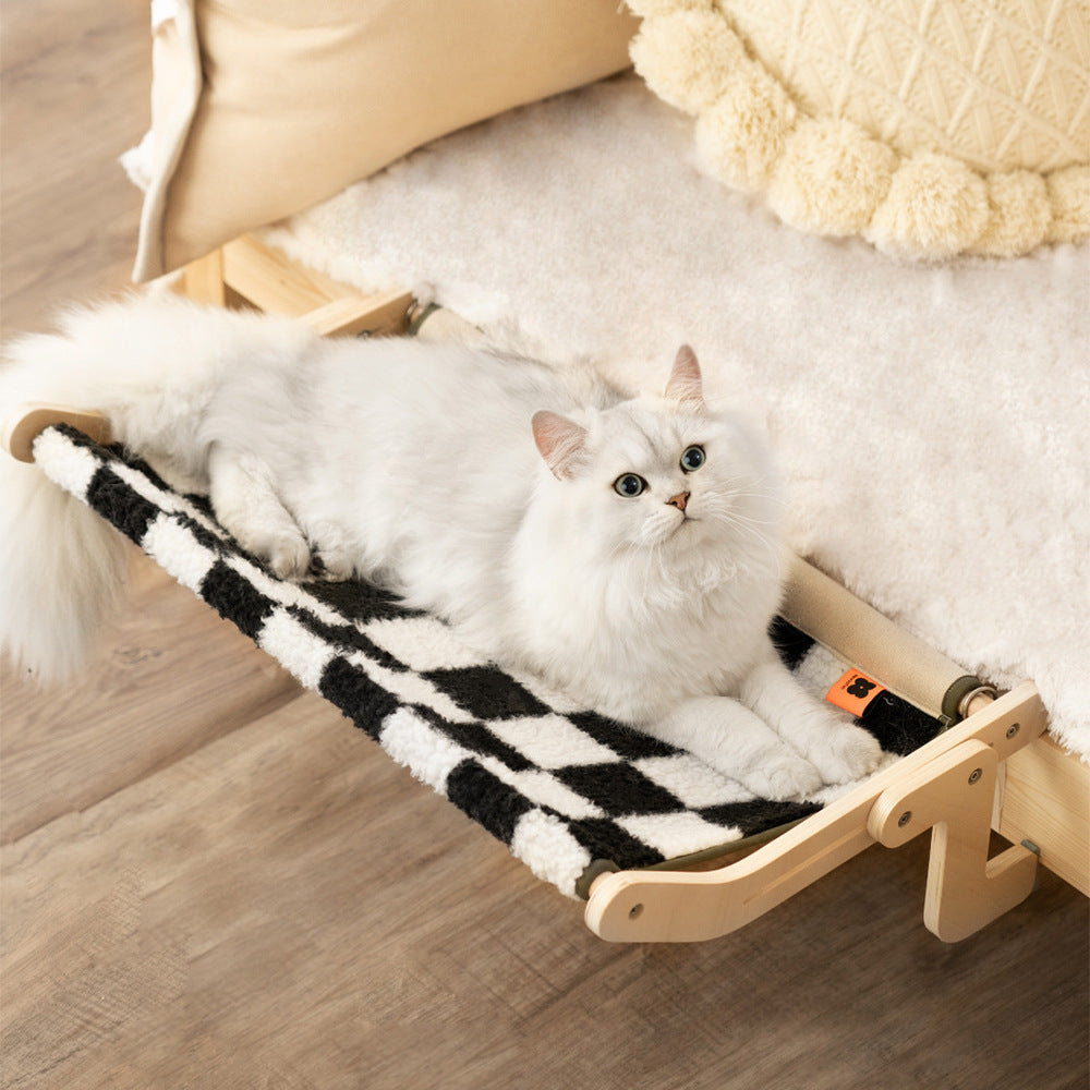 Katzen-Hängebett mit Kletterrahmen