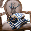 Geometrische Jacquard-Decke - Atmungsaktiv und temperaturregulierend