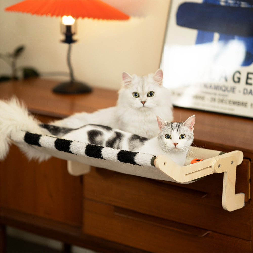Katzen-Hängebett mit Kletterrahmen