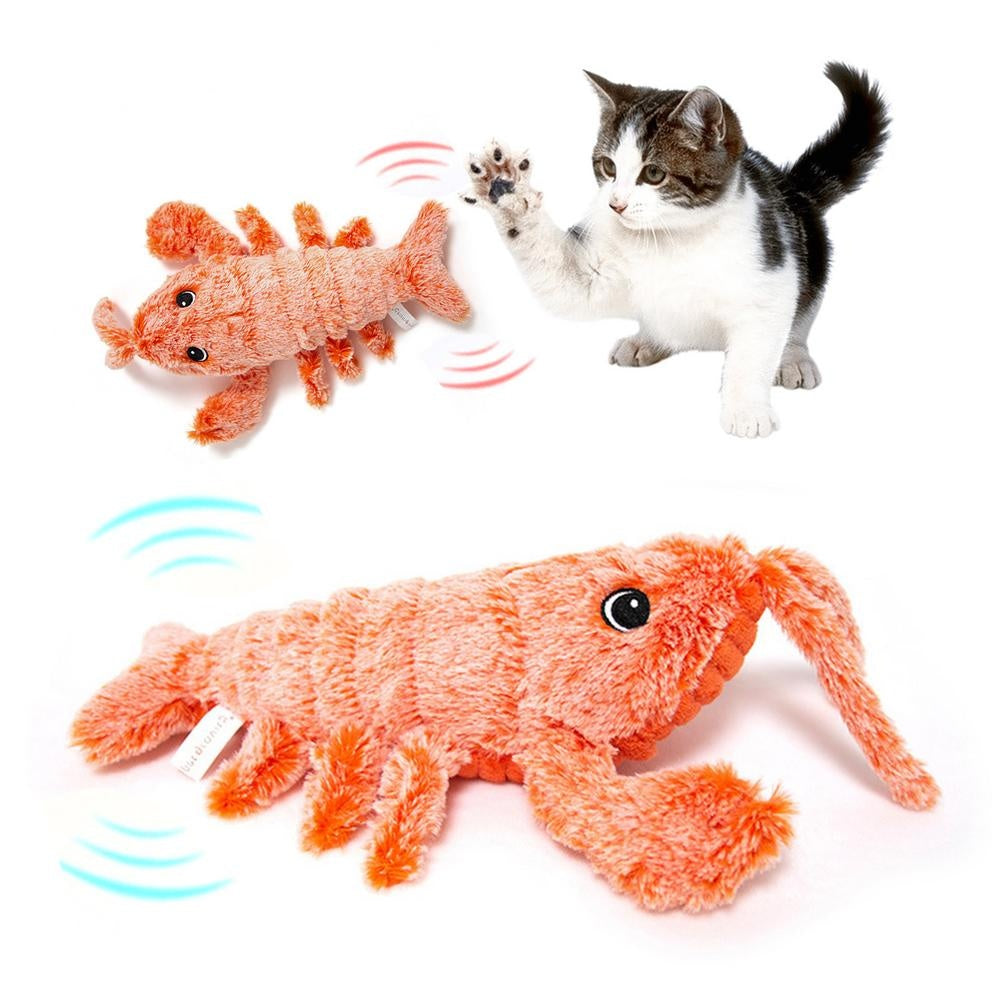 Elektronisches Katzenspielzeug „Jumping Shrimp“